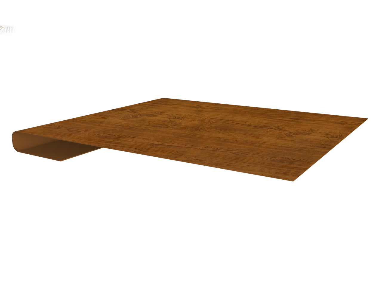 Планка завершающая 0,45 Print Elite Golden Wood TwinColor (2м)