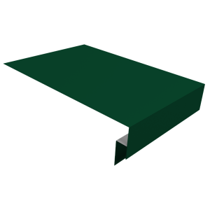 Планка околооконная сложная 250х50х12 (j-фаска) 0,45 Drap TR RAL 6005 зеленый мох (3м)