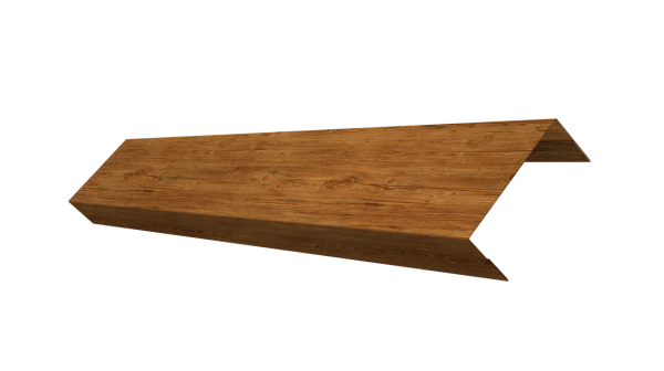 Ламель обратная 50 забора жалюзи Texas 0,45 Print Elite с пленкой Golden Wood
