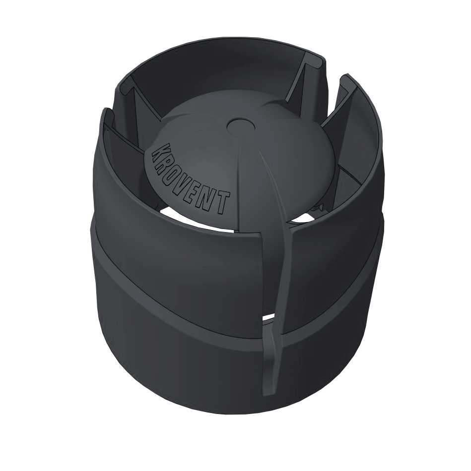 Колпак Krovent Hupcap 110 new серый