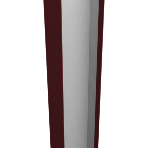 Крепежная планка верхняя Texas 0,45 Drap RAL 3005 красное вино (2,5м)