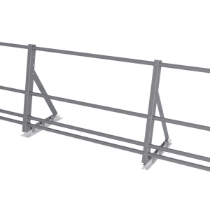 Ограждение кровельное со снегозадержателем на фальц Optima 0,65х2м RAL 7037