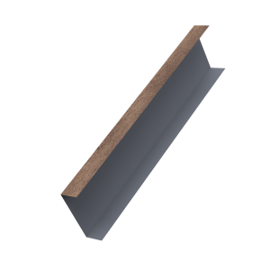 Декоративная накладка на столб универсальная 62х55 для забора жалюзи 0,45 Print Premium Almond Wood Fresh (2,5м)