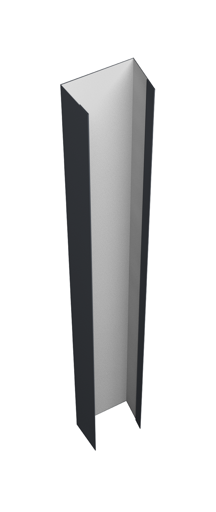 Крепежная планка верхняя Texas 0,5 PurPro Matt 275 RAL 7024 мокрый асфальт (1,8м)