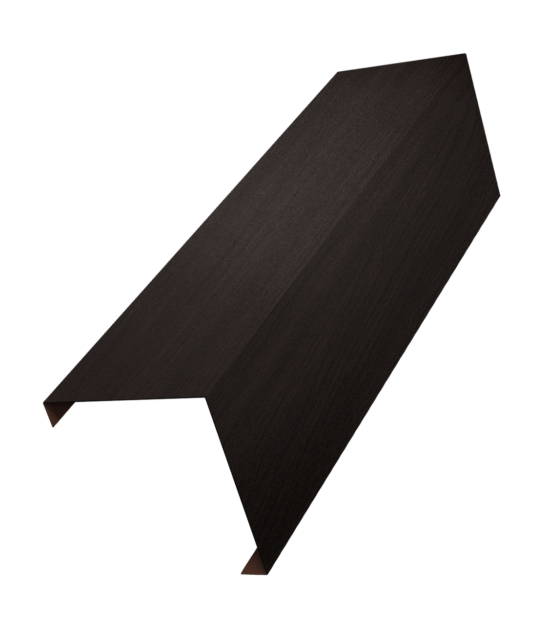 Декоративная накладка на столб универсальная угловая 60х60 для забора жалюзи 0,45 Print Elite Coffee Wood TwinColor (3м)