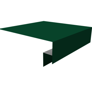 Планка околооконная сложная 200х50х18 (j-фаска) 0,45 Drap TX RAL 6005 зеленый мох (2м)