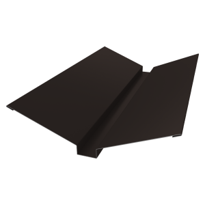 Планка ендовы верхней 115х30х115 0,45 Drap-double TX RR 32 темно-коричневый (2м)