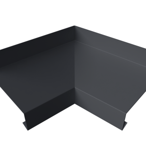 Угол отлива внутренний 50 0,45 Drap TwinColor с пленкой RAL 7024 мокрый асфальт