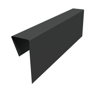 Планка приемная оконная фибросайдинга 0,45 PE-Double с пленкой RAL 7016 антрацитово-серый (2м)