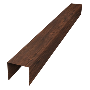 Стойка боковая крепежная для забора жалюзи Palermo 0,45 Print-Double Premium Cherry Wood Dark F (1,8м)