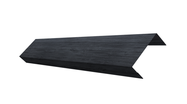Ламель обратная 50 забора жалюзи Texas 0,45 Print Premium с пленкой Grey Wood TwinColor