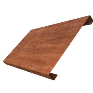 Ламель лицевая 200 забора жалюзи Texas 0,45 Print Premium с пленкой Rowan Wood Intense FTC