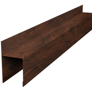 Планка опорная составная внешняя для забора жалюзи Palermo 0,45 Print-Double Premium Cherry Wood Dark F (3м)