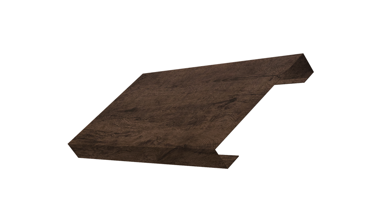 Ламель лицевая 125 забора жалюзи Texas 0,45 Print-Double Premium с пленкой Antique Wood