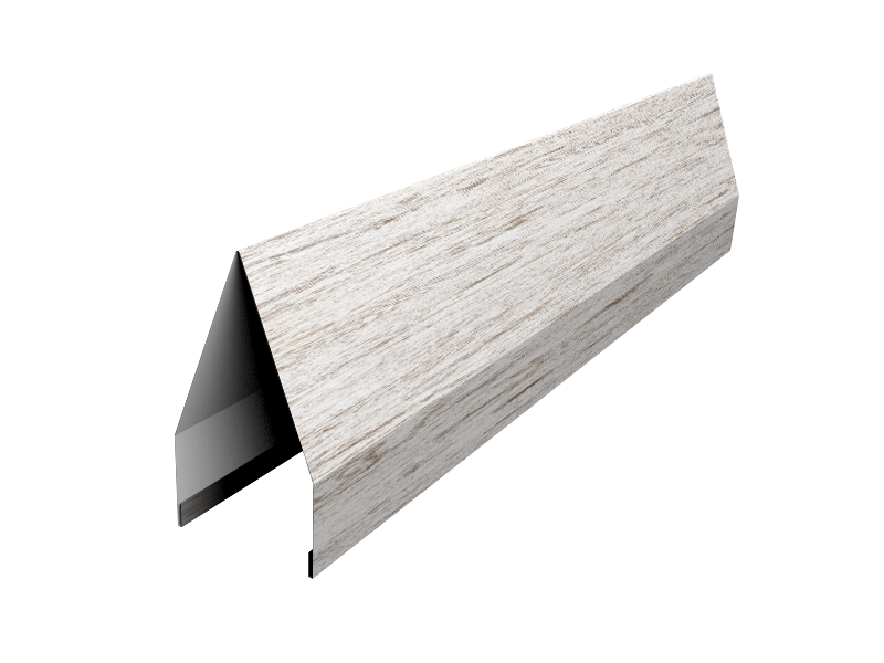 Ламель забора жалюзи Tokyo new 0,45 Print Elite Snow Wood TwinColor