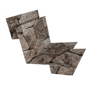 Угол внутренний сложный 90 градусов 0,45 Print Elite King Stone TwinColor (2м)