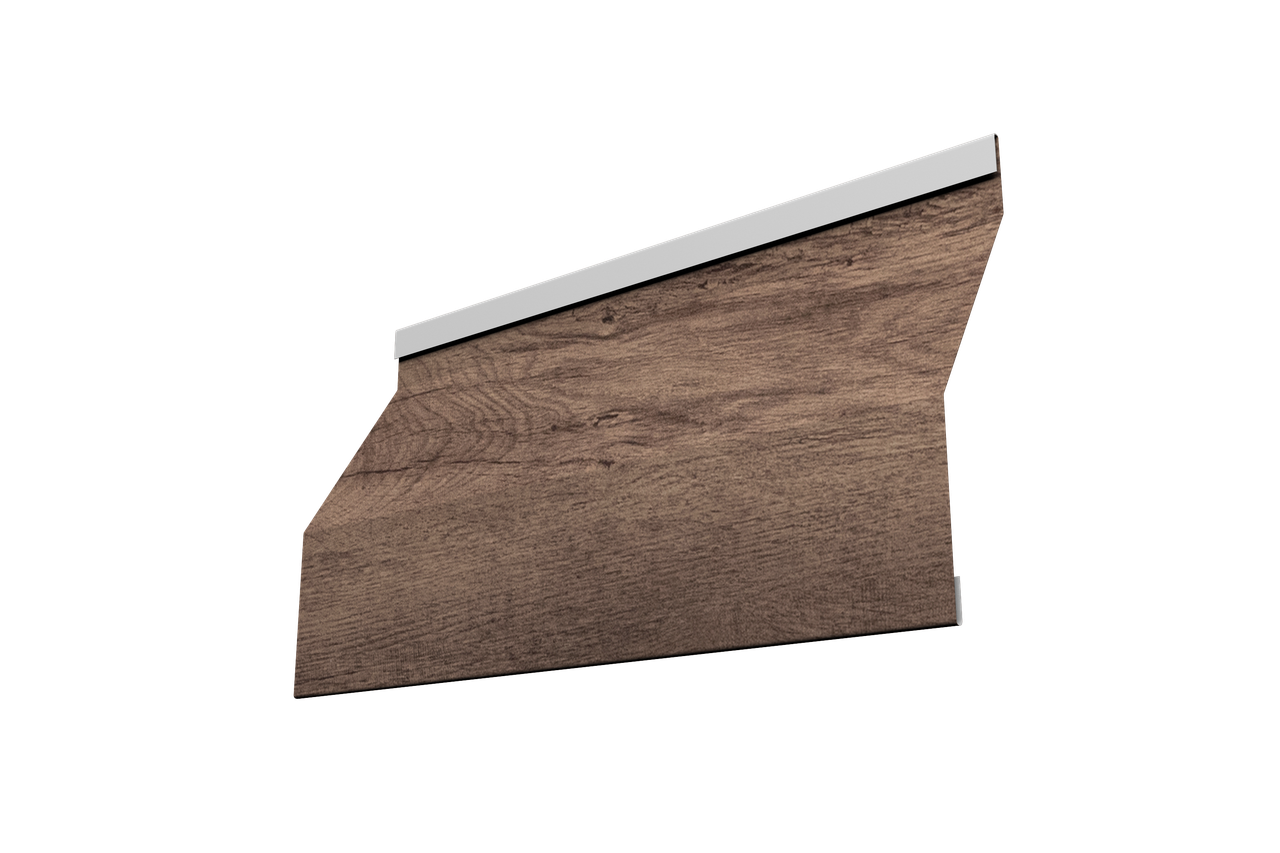 Ламель забора жалюзи Milan Slim 0,45 Print Premium Almond Wood Fresh