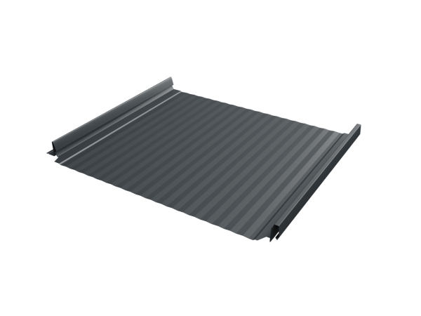 Кликфальц Pro Gofr Grand Line 0,45 Drap ST с пленкой на замках RAL 7016 антрацитово-серый