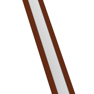 Крепежная планка жалюзи Milan, Milan Slim, Tokyo 0,5 Satin RAL 3009 оксидно-красный (1,8м)