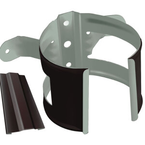 Кронштейн трубы на дерево Optima Matt 90мм RR 32