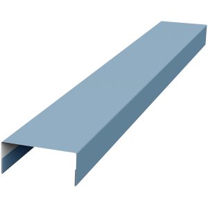 Крышка 30х15 жалюзи Texas 0,45 Drap TX RAL 5024 пастельно-синий (2,5м)