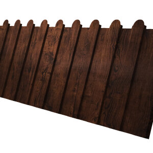Профнастил С8A v01 фигурный 0,45 Print Premium с пленкой Cherry Wood Fresh TwinColor