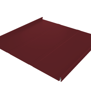 Фальц двойной стоячий Line Grand Line 0,5 Satin с пленкой на замках RAL 3005 красное вино