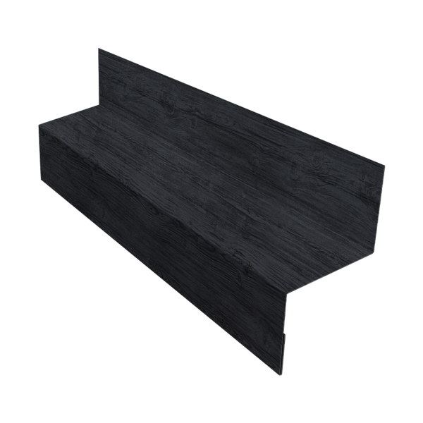 Отлив межэтажный 35 0,45 Print Premium Grey Wood TwinColor (2м)