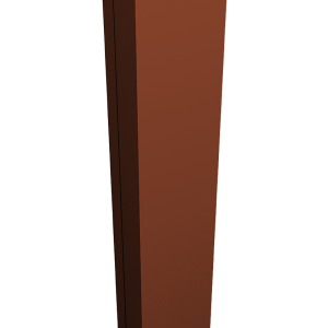 Крепежная планка нижняя Texas 0,5 Velur X RAL 8004 терракота (2м)