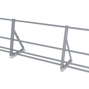 Ограждение кровельное со снегозадержателем на фальц Optima 0,65х2м RAL 7040