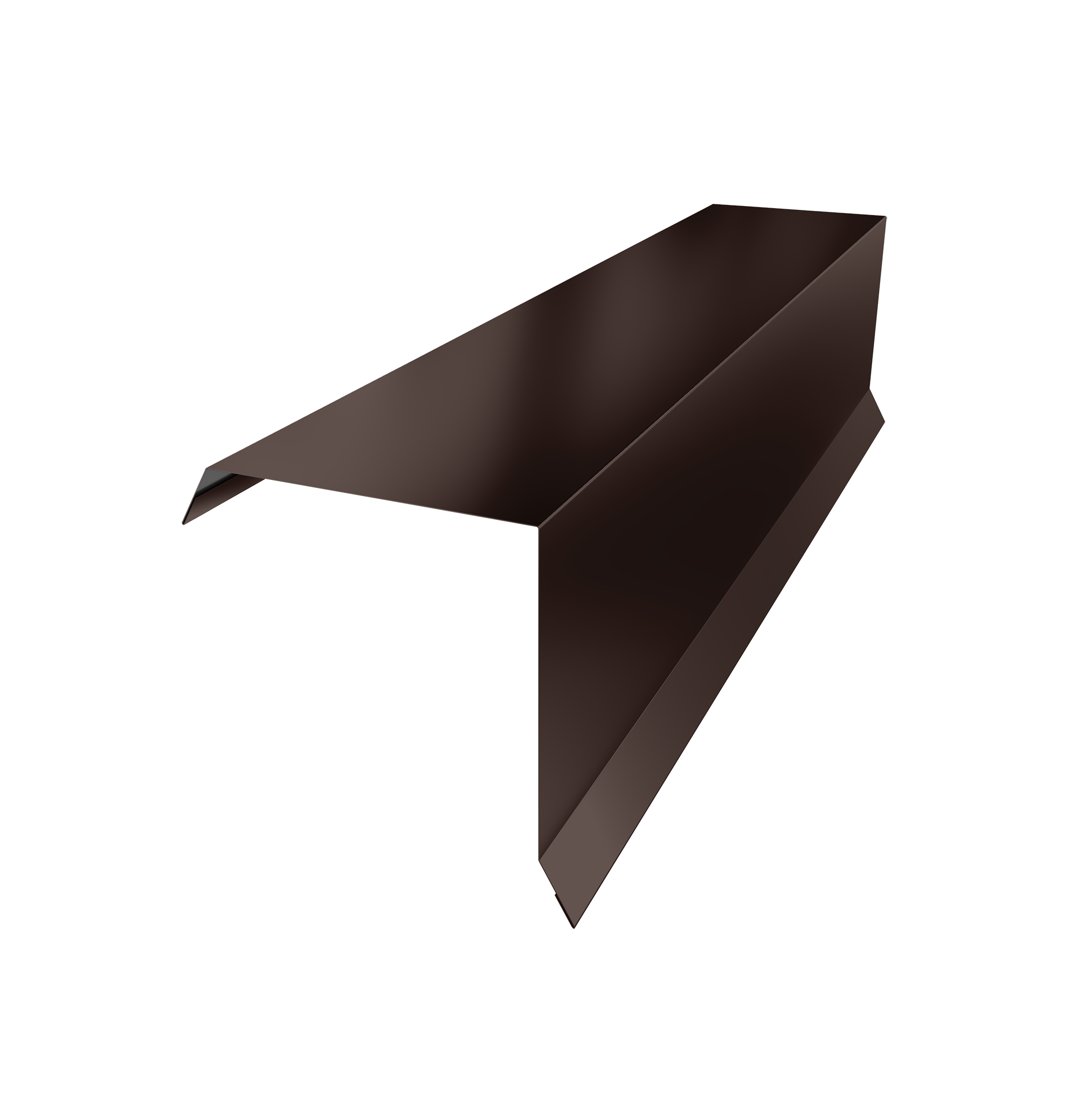 Планка торцевая 95х95 0,45 Drap ST RAL 8017 шоколад (3м)