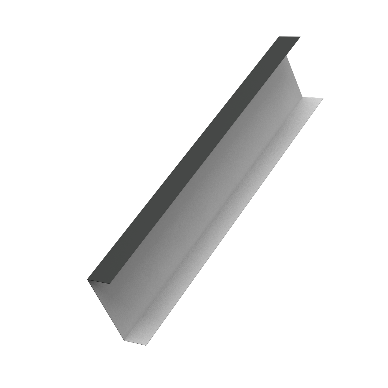 Декоративная накладка на столб универсальная 60х60 для забора жалюзи 0,5 GreenCoat Pural BT, matt RR2H3 (RAL 7016 антрацитово-серый) (2,5м)