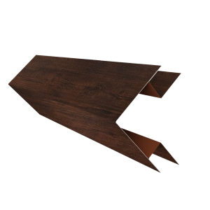 Планка угла внешнего сложного Экобрус Grand Line 0,45 Print Premium с пленкой Cherry Wood Dark FTC (3м)