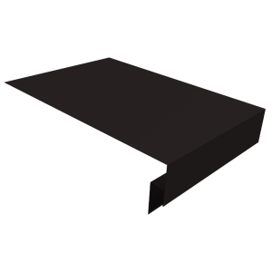 Планка околооконная сложная Кликфальц Pro 0,5 Velur X RAL 9005 черный (2м)