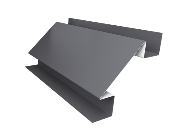 Планка угла внутреннего сложного Блок-Хаус new Grand Line 0,5 Satin с пленкой RAL 7004 сигнальный серый (3м)