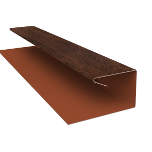 Планка П-образная завершающая сложная (КД) 0,4 Print Premium Cherry Wood Dark FTC (2м)