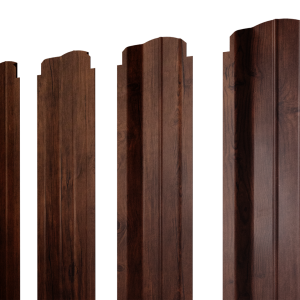 Штакетник П-образный В фигурный 0,4 Print Premium Cherry Wood Fresh TwinColor