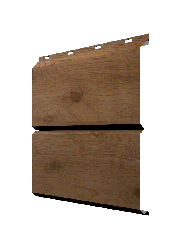 Софит ЭкоБрус new без перфорации 0,45 Print Premium с пленкой Pine Wood Fresh