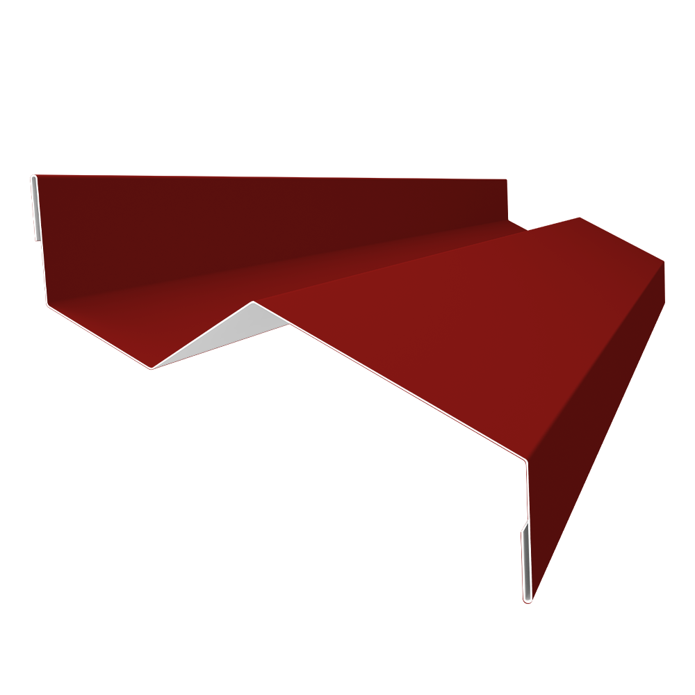 Планка примыкания внакладку 25х17х35х17 0,7 PE с пленкой RAL 3011 коричнево-красный (3м)