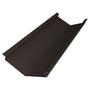 Планка ендовы нижней для композитной черепицы 140х140 0,5 Satin Matt TX RR 32 темно-коричневый (2м)
