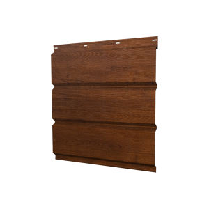 Софит металлический без перфорации 0,45 Print Premium с пленкой Golden Wood Fresh TwinColor