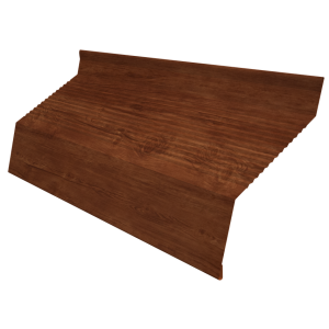 Ламель забора жалюзи Milan new gofr 0,45 Print Elite с пленкой Rowan TwinColor