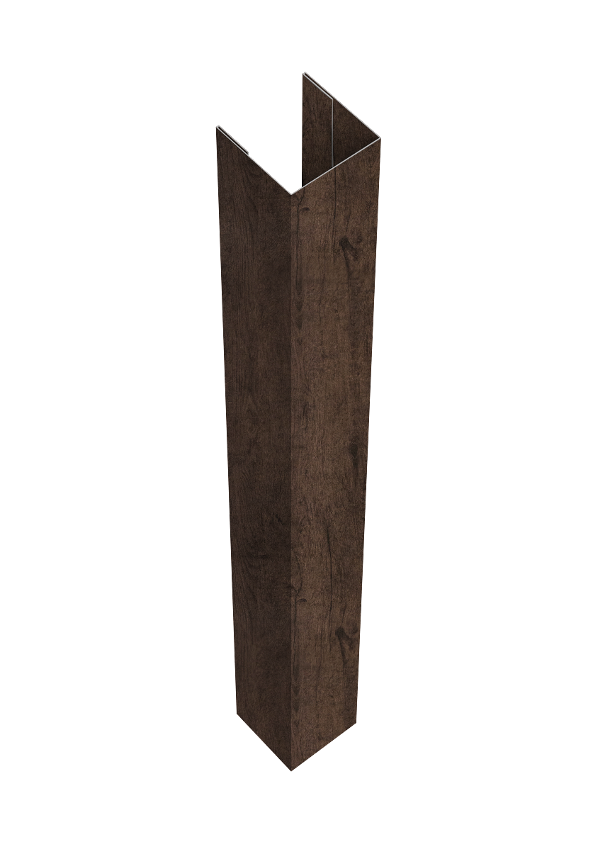Стойка жалюзи Texas для монтажа с крепежным вкладышем 0,45 Print-double Elite Antique Wood (3м)