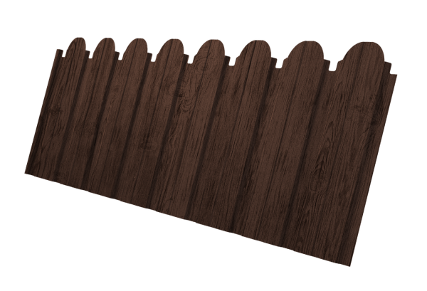 Профнастил C10B фигурный 0,4 Print Premium Antique Wood TwinColor