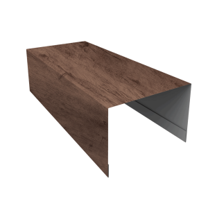 Крышка для забора из сайдинга ЭкоБрус 0,45 Print Premium Almond Wood Fresh (3м)