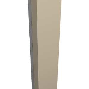 Крепежная планка нижняя Texas 0,5 Satin RAL 1015 светлая слоновая кость (2,5м)