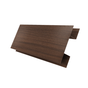 Планка H-образная Экобрус 0,45 Print Elite с пленкой Choco Wood TwinColor (2м)