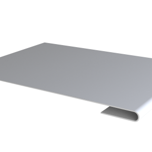Планка стыковочная 0,5 Satin с пленкой RAL 9003 сигнальный белый (3м)