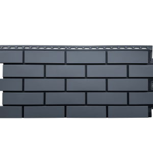 Фасадная панель Grand Line Клинкерный кирпич Design графит со швом RAL 9005