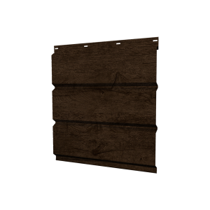 Софит металлический полная перфорация 0,45 Print-Double Premium с пленкой Antique Wood
